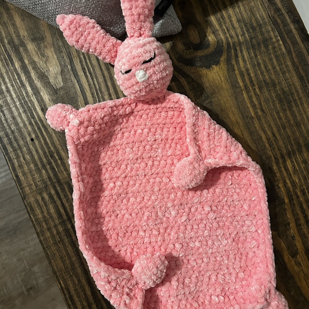 Pink Bunny Plush Lovey